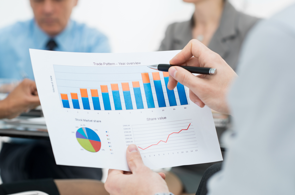 Close-up Of Business Graph